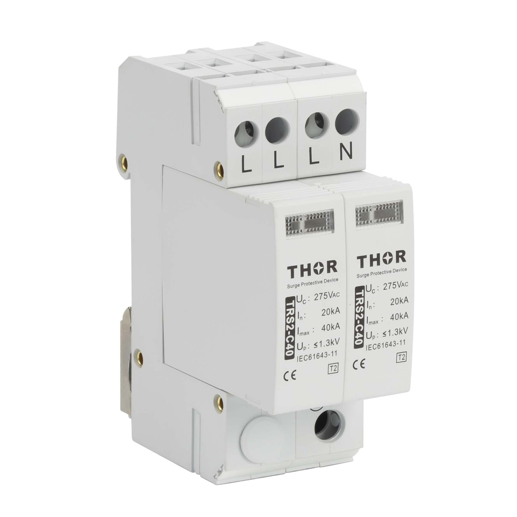 Type 2 AC surge protection device TRS2 series