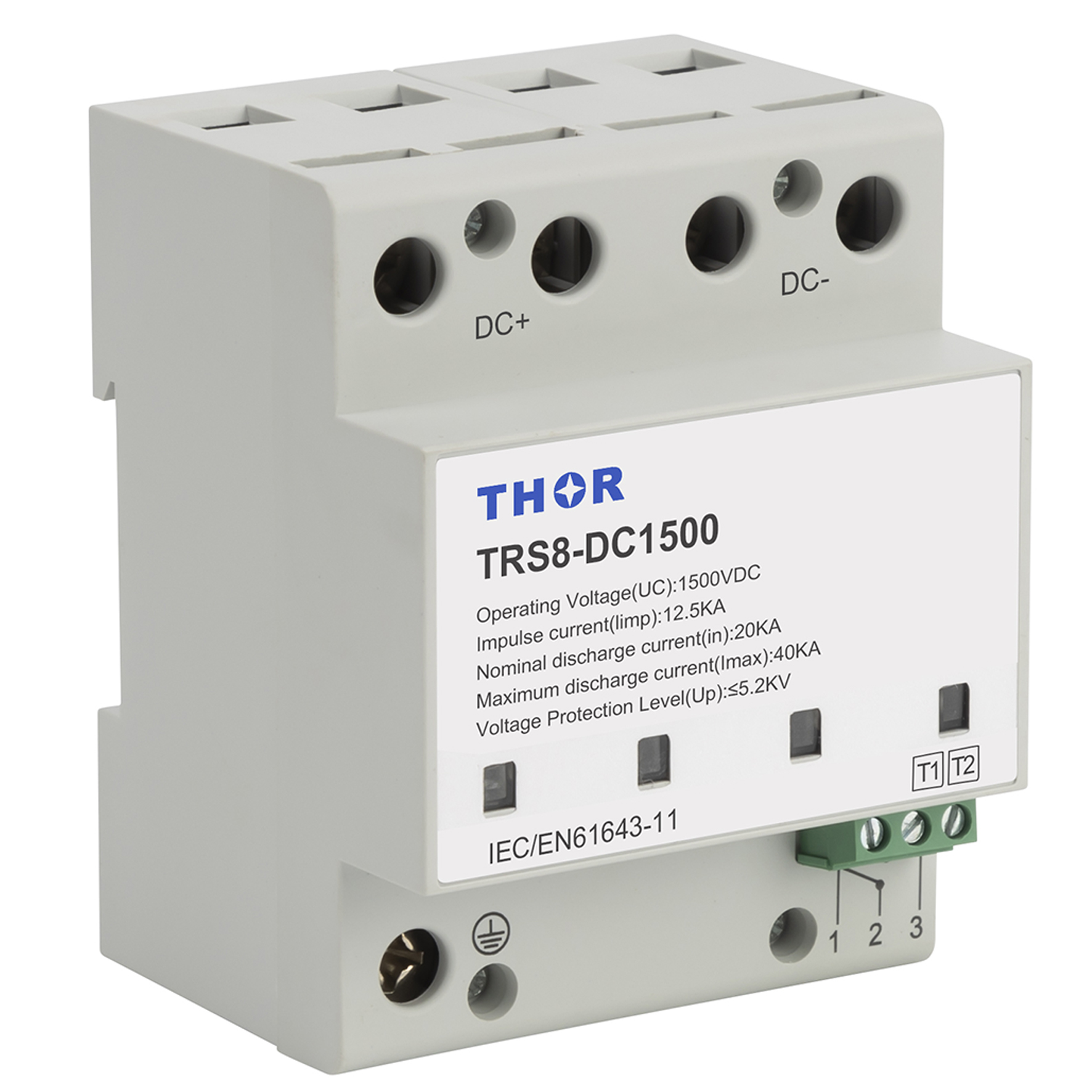 Type 1+ 2 DC1500V photovoltaic surge protection device TRS8 series